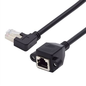 UT-011-LE 0,3 m vänstervinklad 90 grader 8P8C FTP STP UTP Cat6 hane till hona sladd LAN Ethernet nätverksförlängningskabel