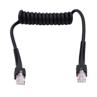 UT-019-1.0M RJ45 Hane till Cat6 Hane 8P8C UTP Stretch Coiled Kabel LAN Ethernet Network Patch Kabel 100cm