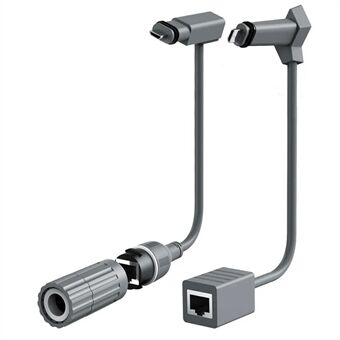 2 stycken För Starlink V2 Kabel SPX till RJ45 Adapter Ethernet-kabelomvandlare CAT5E 26AWGx4P+D Kontakt