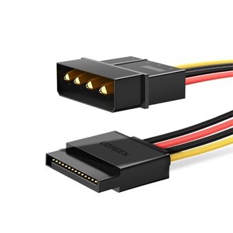 UGREEN 50720 0,2 m SATA 15-stifts hona till IDE stor 4-stifts Molex adapterkabel hårddisk nätsladd