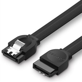 UGREEN 30796 0,5 m SATA III-kabel höghastighets 6 Gbps rak hårddisk SSD CD SATA 3.0-sladd med låsspärr