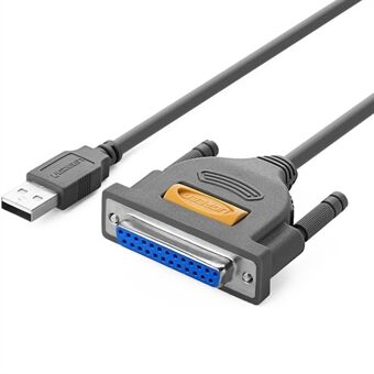 UGREEN 2m USB till DB25 parallell skrivarkabeladapter för bärbar dator Stationär PC Stöd Windows Mac OS Linux