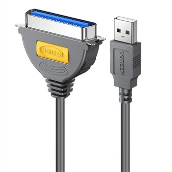 UGREEN 1m USB till DB36 IEEE1284 Converter Plug and Play Centronics Parallell Printer Cable Adapter