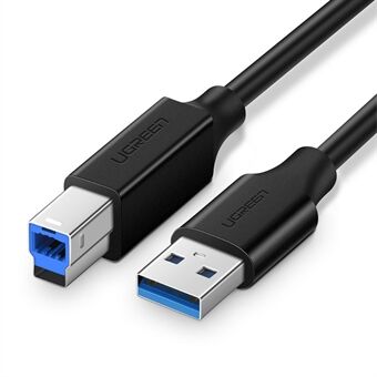 UGREEN 10372 2m USB3.0 skrivardatakabel höghastighets5Gbps USB A Hane till USB B Hane Kabeladapter Mobil hårddiskbox Monitor Faxmaskin Kabel för skrivare/skanner