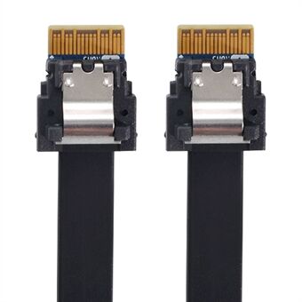 SF-100-0.4M PCI-E Slim Line SAS 4.0 SFF-8654 4i 38-stift Värd till SFF-8654 Slim SAS målkabel