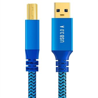 1 m USB-A 3.0 Hane till USB Typ-B Hane-anslutningskabel för skrivare / hårddisklåda.