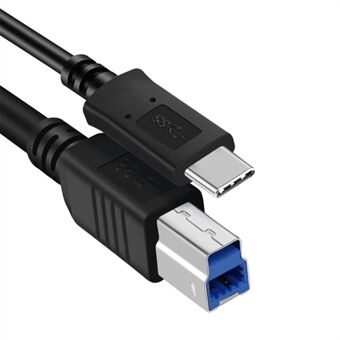 1m Type-C 3.1 till USB 3.0 Type B Förlängningskabel för skrivare Höghastighets datakabel