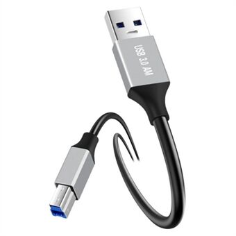 1m Plug and Play USB-A 3.0 till USB-B Kvadratisk Port Hane till Hane Datakabel för Skrivare