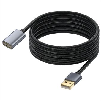 USB-förlängningskabel 1,8m USB 2.0 Typ A hane till hona förlängningssladd för skrivare, tangentbord, mus, USB-minne