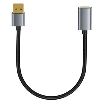 USB-förlängningskabel 0,3m USB 2.0 Typ A Hane till Hona Förlängningssladd för Skrivare, Tangentbord, Mus, USB-minne