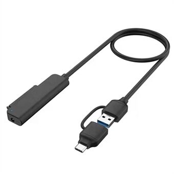 USB3.0 / Type-C till SATA-omvandlare 22-stifts hårddiskanslutningskabel för dator 2,5 tums hårddisk HDD, SSD Easy Drive-kabel