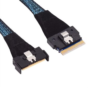 SF-075-BK 50cm PCI-E 5.0 Mini Cool Edge IO MCIO PCI-E Slimline 8i 74Pin Male to SFF-8654 SAS 4.0 74Pin Male Extender Cable

SF-075-BK 50cm PCI-E 5.0 Mini Cool Edge IO MCIO PCI-E Slimline 8i 74Pin Male till SFF-8654 SAS 4.0 74Pin Male förlängningskabel.