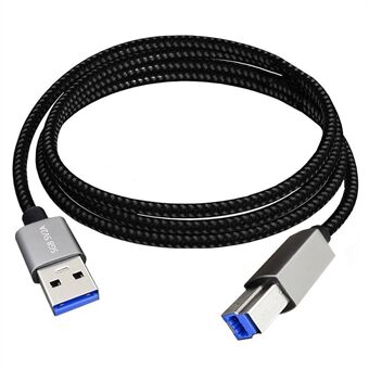 JUNSUNMAY 2m USB-A 3.0 Hane till USB Typ-B Hane Skrivarakabelkopplingskabel