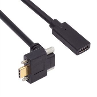 UC-041-UP 0.3m USB 3.1 Typ C Upplutande Hane till Honförlängningsdata Skruvlåskabel