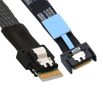 SF-078 50cm MCIO PCI-E 4i 38-pin Male till SFF-8654 Slimline 4X Adapterkabel