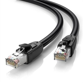 UGREEN 70327 RJ45 Cat8 Ethernet-kabel 8-kärnig 2000MHz Bandbredd 25Gbps LAN-nätverkskabel - 1m