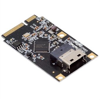 EP-047-8654 ASM1064 Mini PCI-E till Slimline SFF-8654 SATA 3.0 4-Port Adapter 6Gbps Diskutbyggnadskort