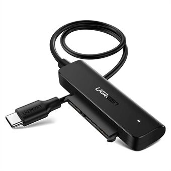 UGREEN8 70610 SATA till USB C Adapterkabel för 2,5" SSD / HDD hårddiskanslutning 5 Gbps överföringshastighet Support SATA III UASP Thunderbolt 3 Kompatibel med Samsung Seagate WD Hitachi Toshiba MacBook Pro