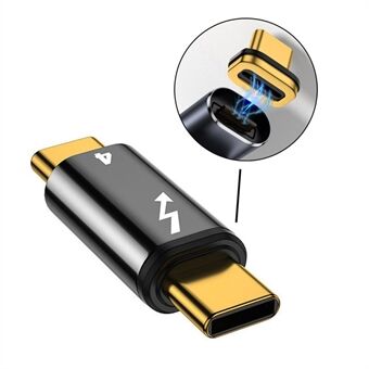 TB-005-MAGN 40Gbps typ C hane till hane magnetisk kontakt kompatibel med USB4 Thunderbolt3 Thunderbolt 4 100W Power Data 8K videoadapter för bärbar telefon