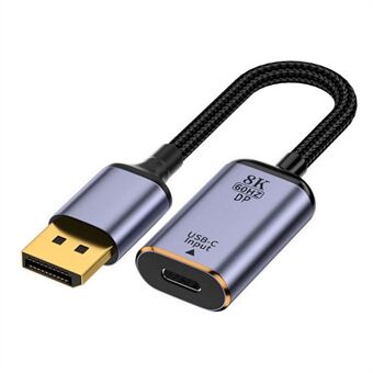 UC-038-D8K USB-C Typ C hona till displayport-omvandlare HDTV-adapterkabel 8K / 60hz 4K / 120hz för bärbar surfplatta