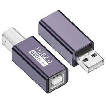 U2-010-AB 2 stycken USB 2.0 B typ hona till typ-A + typ-B hane förlängningsadapter för skrivare skanner disk