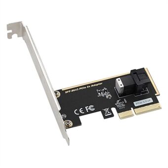 TXB123 Förare Fri PICE3.0x4 U2 2.5 tum Nvme U.2 PCIE 3.0 till SFF8643 Adapterkort