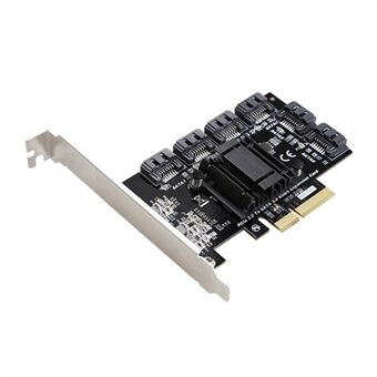 TXB119 PCI-E till 6x SATA3.0 expansionskort Kompatibel med MAC / Windows / Linux / Synology