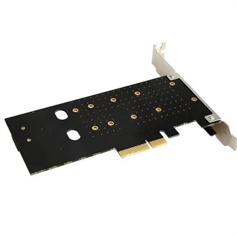 TXB044 110 mm M-nyckel + B-nyckel dubbeladapterkort Pcie till M.2 Nvme SSD NGFF adapterkort