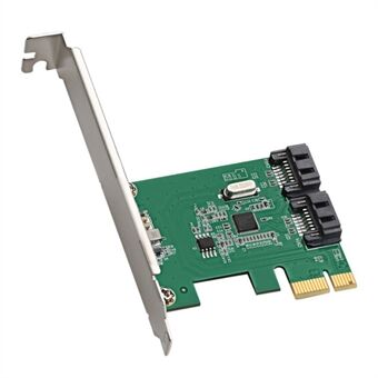 TXB169 AMS1016 Chip Adapterkort Pcie 2.0 X1 till 2-port SATA3.0 Hard Drive Expansion Card