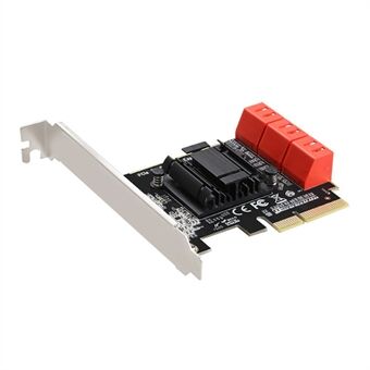 TXB113 PCIE till 6-port SATA3.0 6Gbps expansionsadapterkort för MAC / Windows / Synology / Linux