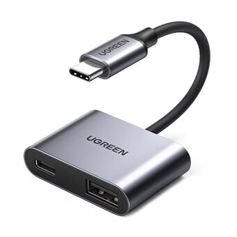 UGREEN USB-C Hub Typ-C hane till PD 60W+USB 3.0 honadapter 5Gbps dataöverföringskonverterare för bärbara MacBook-datorer