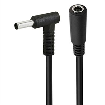 15 cm 90 graders 4,5 mm x 3,0 mm hane till hona adapter DC-strömkontaktkabel för HP / Dell bärbara datorer