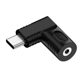 DC 3,0x1,1 mm till typ C PD 65W Power Jack-kontakt Universal laddare Adapter Omvandlare för mobiltelefon / surfplatta / bärbar dator