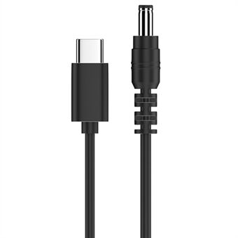 15V USB-C till DC 5,5x2,1mm Power Jack Adapter Kabel Typ-C Förlängningsladdningskabel Laddningssladd