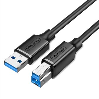 MINDPURE US102 3m USB3.0 Hane till USB Type-B Hane Skrivarkabel HD Utskriftskabel