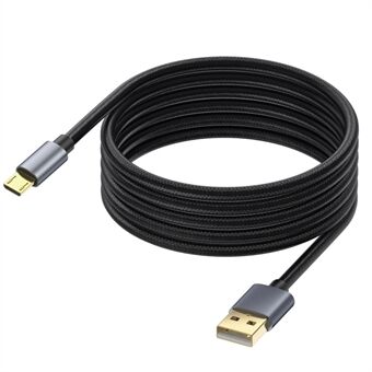 10m 480Mbps USB A till Micro Ladd- och Synkroniseringskabel för Samsung Galaxy J7 / S7 / S6 / Kindle Fire HD-surfplattor / PS4