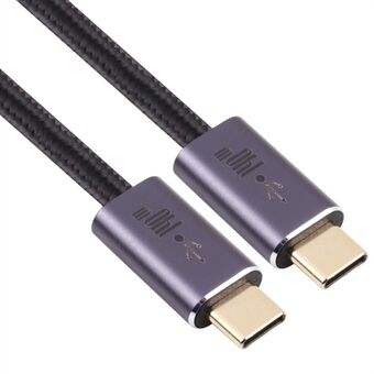 140W 2m Typ-C hane till typ-C hane flätad datakabel USB 2.0 överföringshastighetskontakt kompatibel med typ-C-portenheter