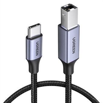 UGREEN 1,5 m USB C till USB B 2.0 Nylon flätad kabel för MacBook Pro Epson HP Canon Samsung -skrivare