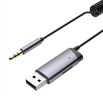 LOHEE S-28 Bluetooth 5.0 mottagare AUX-adapter bil Bluetooth-anslutare HD Bluetooth-samtal