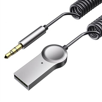 LOHEE S-27 Bluetooth 5.0-mottagare med mikrofon Bluetooth trådlös ljudadapter AUX-adapter