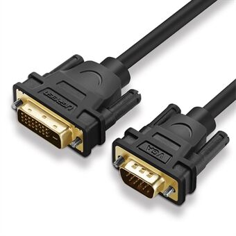 UGREEN 30838 DVI-D 24+1 Hane till VGA Hane Videokabel Adapter Kabel 1.5m för HDTV Projektor Dator