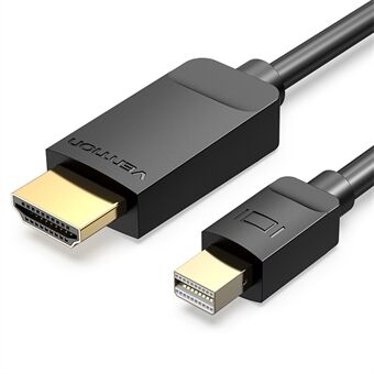 VENTION HABBI Mini DP till HDMI 1.4 Kabel 3m 1080P Guldpläterad Mini DisplayPort till HDMI Adapter för Monitor PC