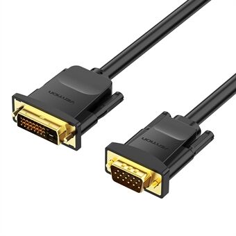 VENTION EABBG 1,5m 24+1 DVI till VGA Kabel 1080P 60Hz Hane till Hane Guldpläterad Adapterkabel