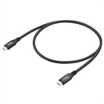 USB-IF PD3.0 100 W superladdning USB4-kabel kompatibel med Thunderbolt 3 40 Gbps höghastighetsdatasynkroniseringssladd (0,8 m)