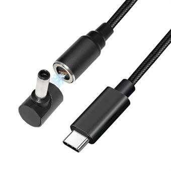 1,8 m för Dell Inspiron 11 13 14 15 100 W magnetisk snabbladdningskabelkontakt USB C till 4,5x3,0 mm DC Power Jack Adapterkabel