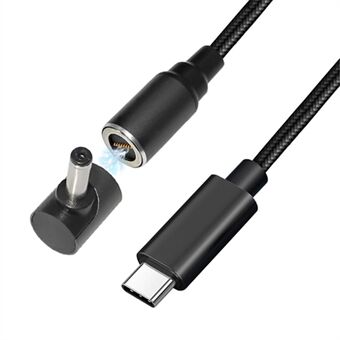 USB-C till 4,0x1,35 mm för Asus Laptop, 1,8m PD Quick snabbladdning magnetisk anslutning för bärbar dator Laddningsadapter Flexibel böjtålig DC-kabel