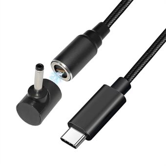 USB-C till 3,5x1,35 mm för Asus / Fujitsu bärbar dator, 1,8m PD 100W magnetisk anslutning för bärbar dator Quick E-Mark Chip Speedy DC-kabel skadar inte batteriet