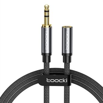 TOOCKI TQ-YP06 1m Hörlursförlängningskabel 3,5 mm Hane till Hona Aux Adapter HiFi Ljud Stereo Förlängningskabel