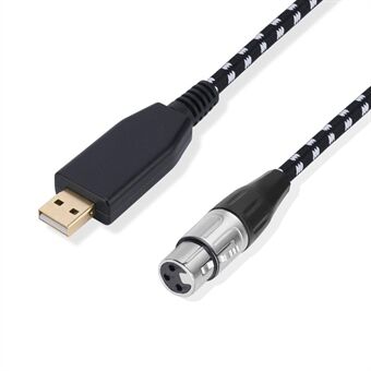 UXLD-30 3M USB till XLR honmikrofon Ljudkabel Mikrofoninspelningssladd