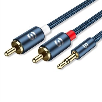 ESSAGER 5m RCA Y splittersladd 3,5 mm uttag till 2RCA hane Aux-kabel för TV PC-förstärkare DVD-högtalare